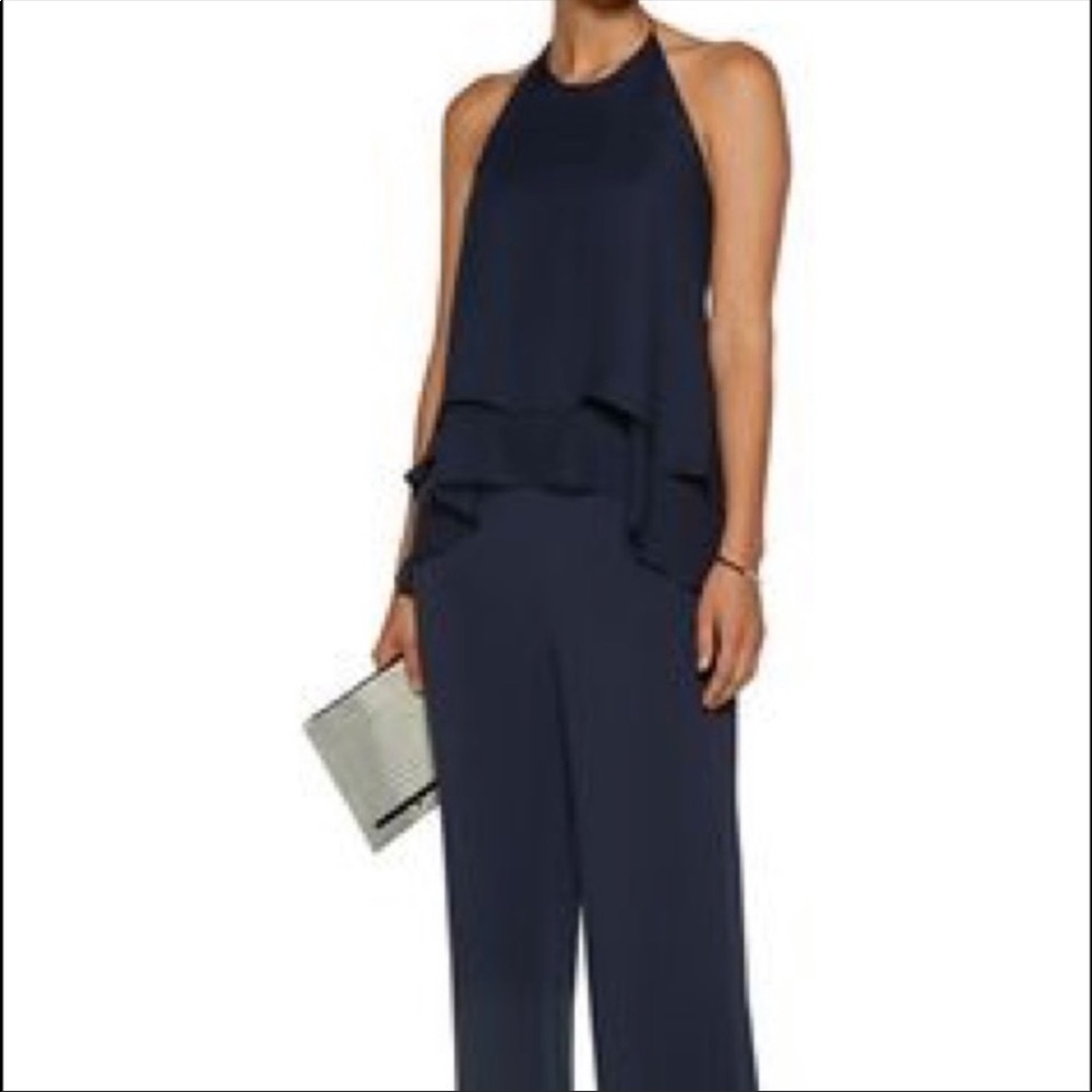 Elizabeth and James Halter Navy Jumpsuit
